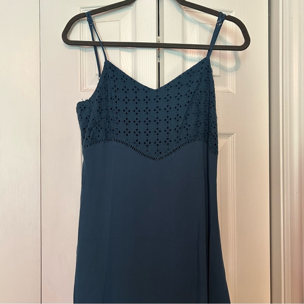 Long teal dress